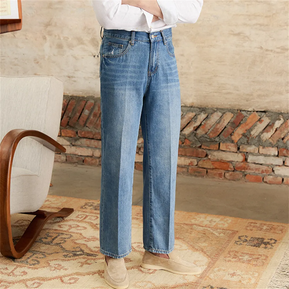 2406110649460326400.webp Summer Thin Retro Jeans - Image 4