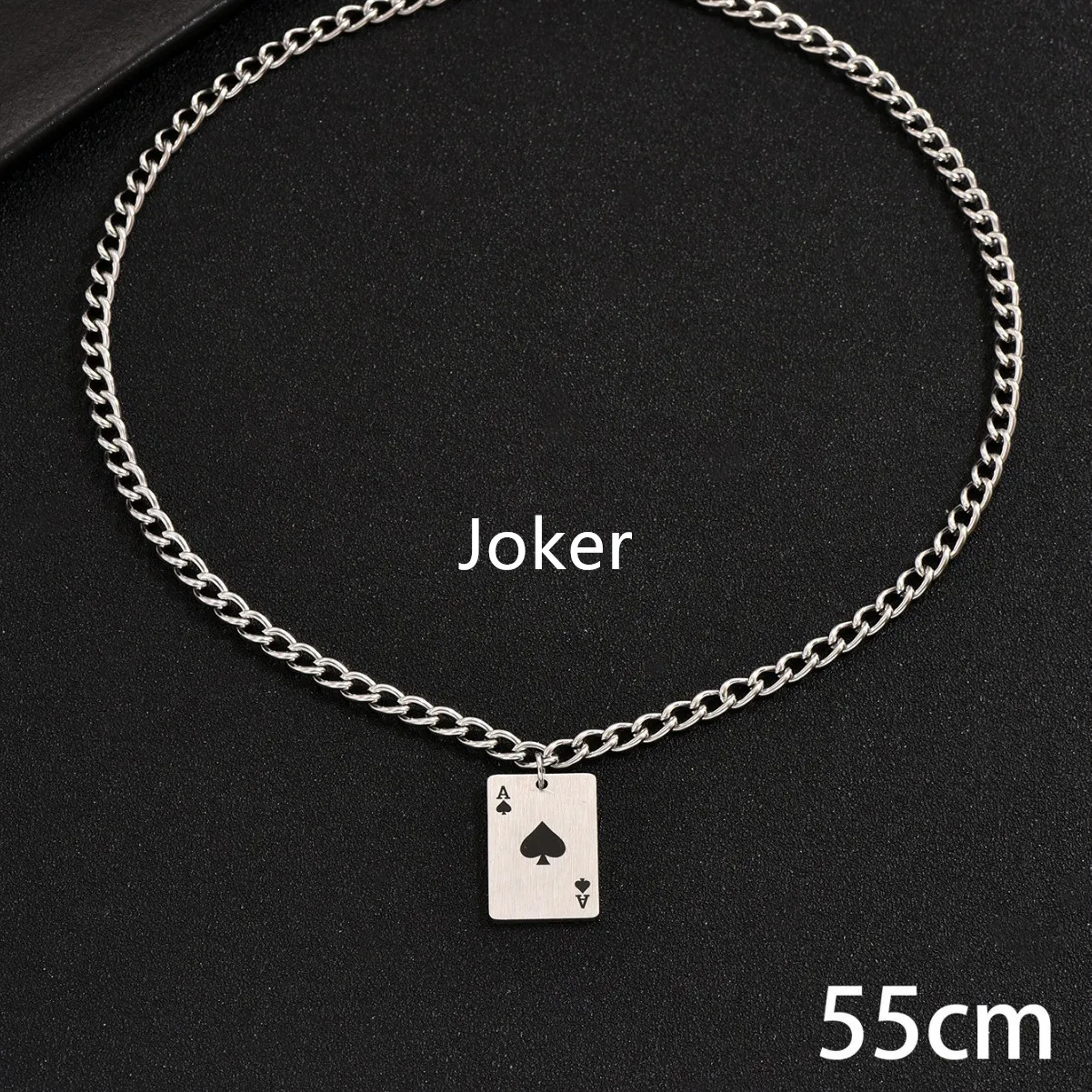 2406190911030322300.webp Creative Stainless Steel Poker Black Peach A Necklace For Men - Image 5