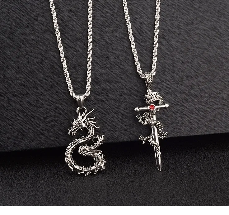 539ed4aa-d9e1-401e-9c89-c9157d252339_trans.webp Fashion Jewelry Dragon Sword Pendant Necklace Paved Black Color Jewelry For Men Boy Christmas Gifts - Image 7