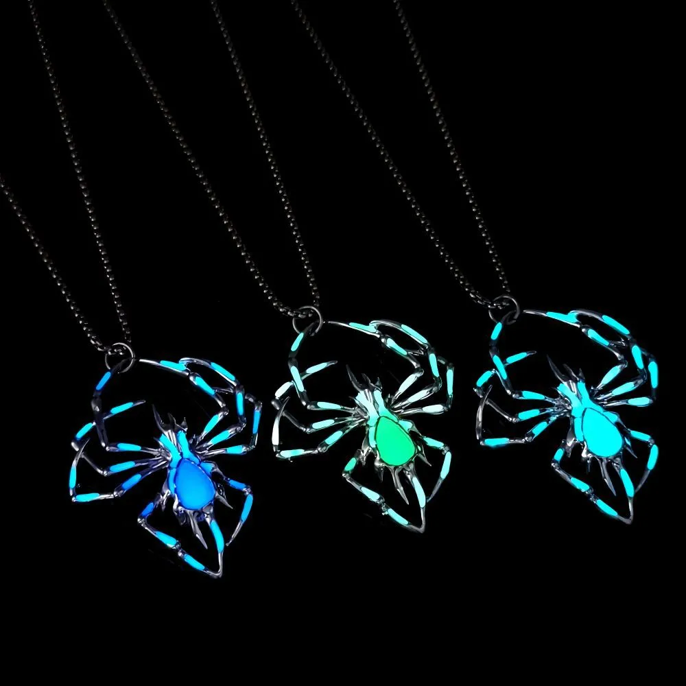 7f3fc5f8-7f3f-48fa-aefb-762b463d117c.webp Halloween Creative Stereo Luminous Spider Necklace Jewerly Glowing Night Fluorescence Antique Vintage Glow In The Dark For Men Women Gift Party Halloween Day Club - Image 10
