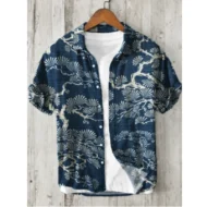 New Casual Printed Hawaiian Shirt Men - Image 10