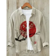 New Casual Printed Hawaiian Shirt Men - Image 5