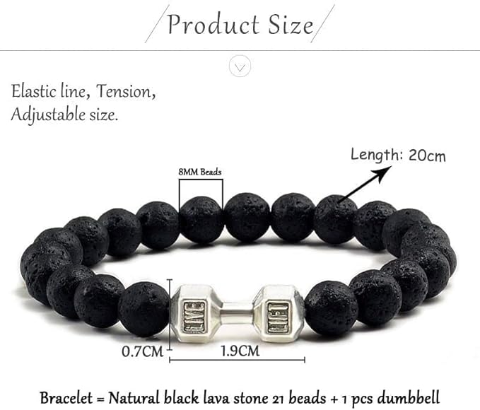 51C1Yg3luML._AC_SX679_.jpg Mens Dumbbell Bracelet - Weights for Gym and Workout - Image 3