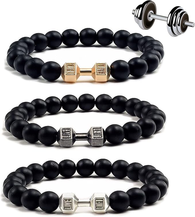 71DFFo2AF9L._AC_SX679_.jpg Mens Dumbbell Bracelet - Weights for Gym and Workout - Image 1